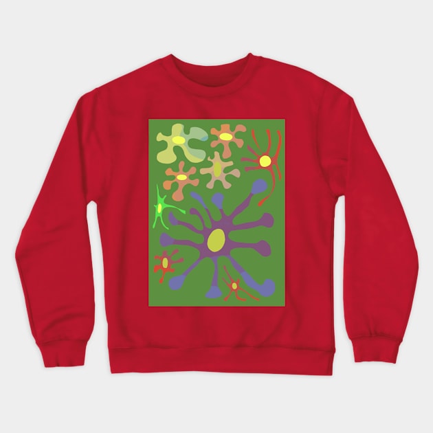 Electric Flowers 2 Crewneck Sweatshirt by JSnipe